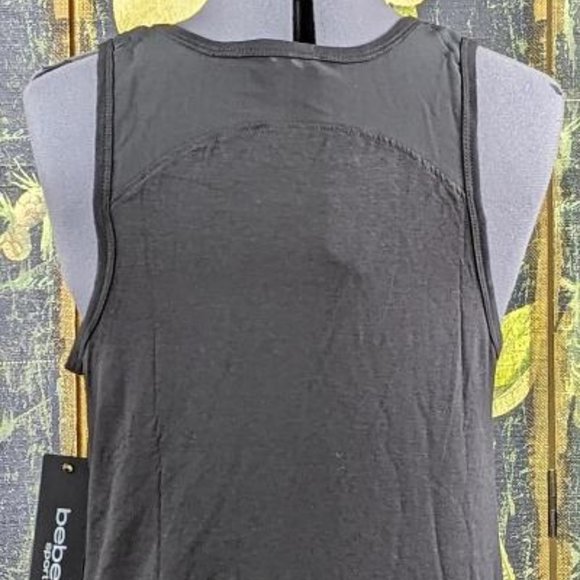 Black bebe Sport with Logo - Mesh Shoulder & Top of Back - Large - Picture 3 of 4